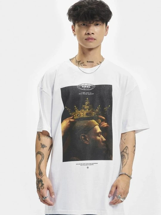 Zdjęcie produktu T-shirt z nadrukiem Mister Tee biały