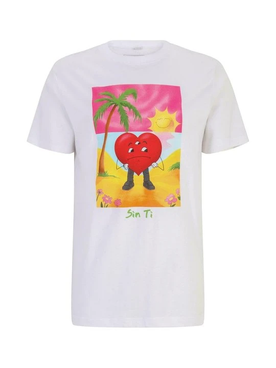 Zdjęcie produktu T-shirt z nadrukiem Mister Tee biały