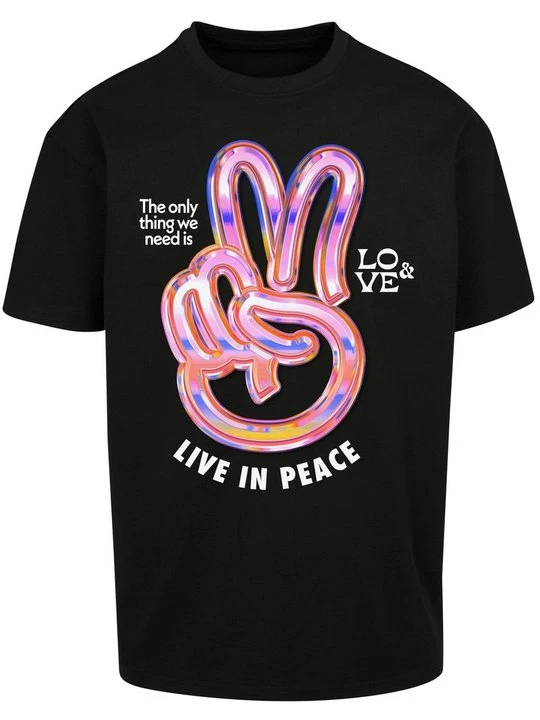 Zdjęcie produktu T-shirt z nadrukiem Mister Tee czarny