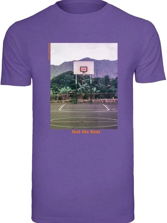 Zdjęcie produktu T-shirt z nadrukiem Mister Tee liliowy