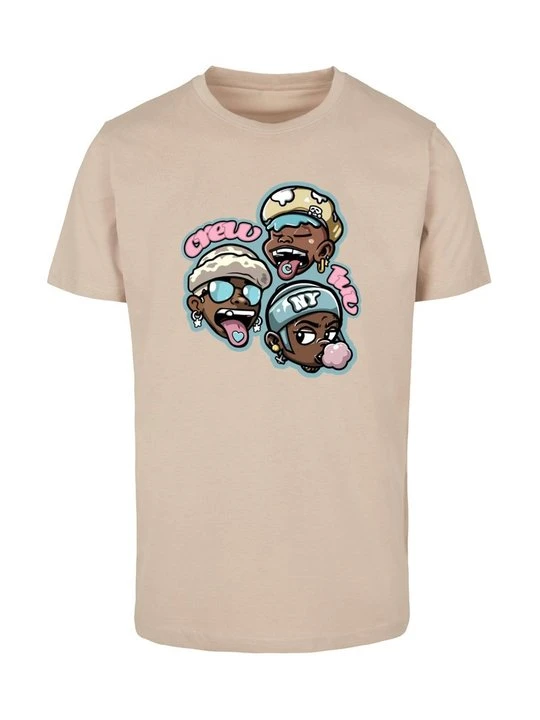 Zdjęcie produktu T-shirt z nadrukiem Mister Tee piaskowy
