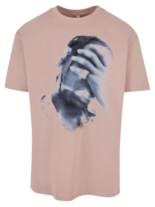 Zdjęcie produktu T-shirt z nadrukiem Mister Tee różowy
