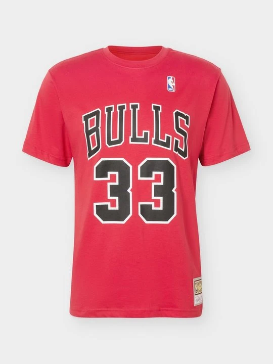 Zdjęcie produktu T-shirt z nadrukiem Mitchell & Ness czerwony
