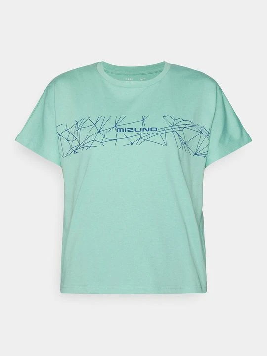 Zdjęcie produktu T-shirt z nadrukiem Mizuno jasnozielony