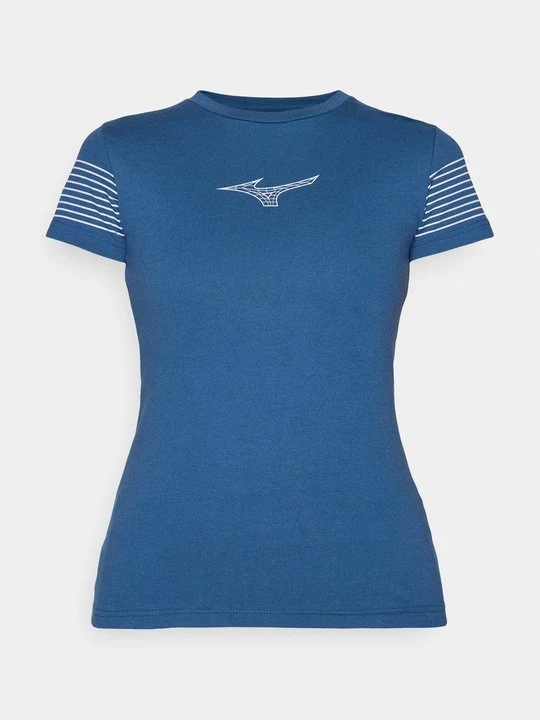 Zdjęcie produktu T-shirt z nadrukiem Mizuno niebieski
