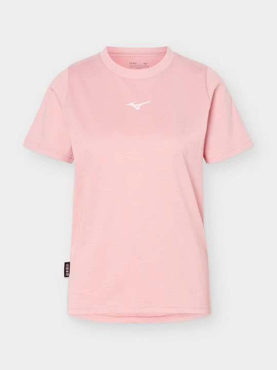 Zdjęcie produktu T-shirt z nadrukiem Mizuno jasnoróżowy