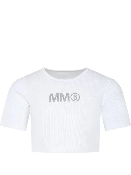 Zdjęcie produktu T-shirt z nadrukiem MM6 Maison Margiela biały