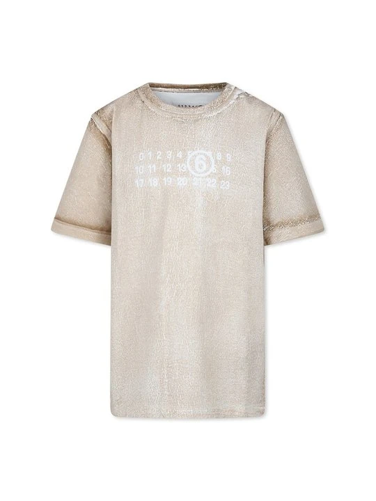 Zdjęcie produktu T-shirt z nadrukiem MM6 Maison Margiela mleczny
