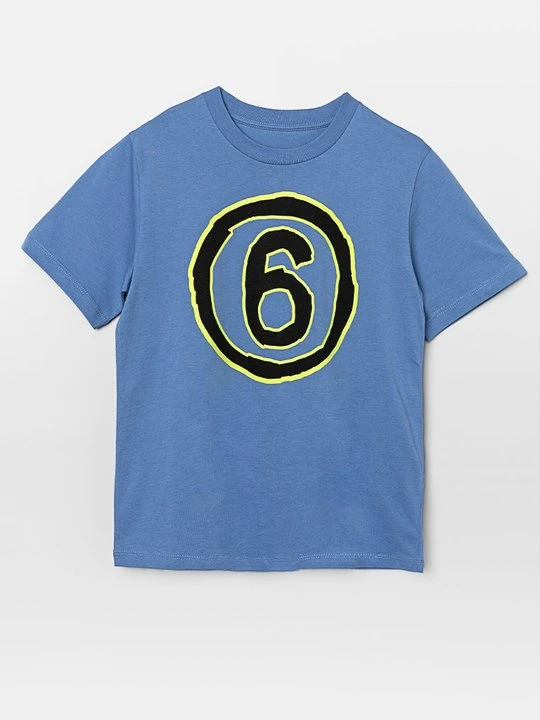 Zdjęcie produktu T-shirt z nadrukiem MM6 Maison Margiela jasnoniebieski
