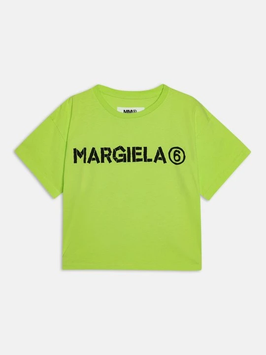 Zdjęcie produktu T-shirt z nadrukiem MM6 Maison Margiela zielony neon