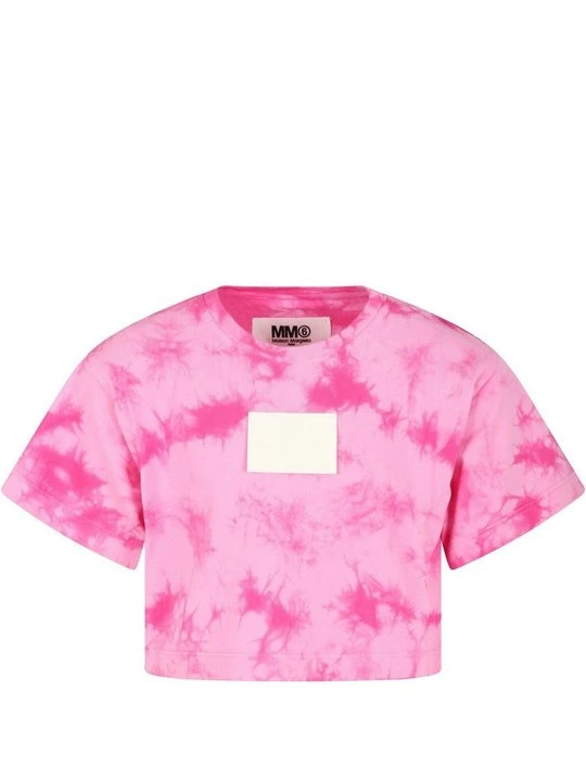 Zdjęcie produktu T-shirt z nadrukiem MM6 Maison Margiela różowy