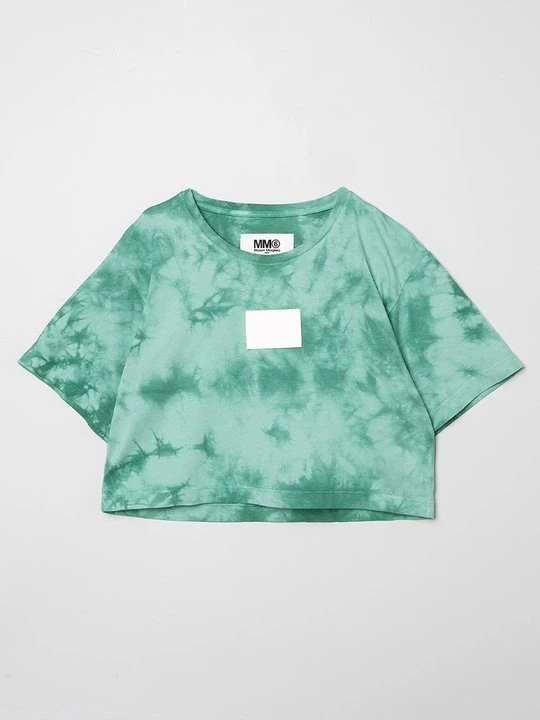 Zdjęcie produktu T-shirt z nadrukiem MM6 Maison Margiela ciemnozielony