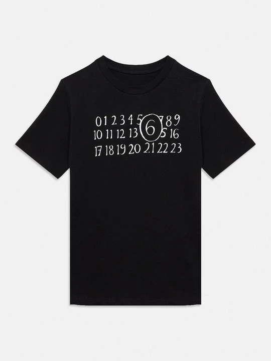 Zdjęcie produktu T-shirt z nadrukiem MM6 Maison Margiela czarny