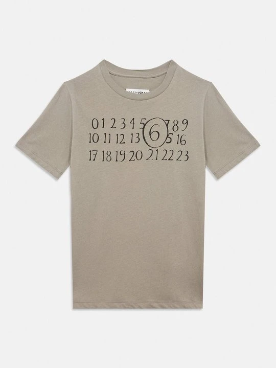Zdjęcie produktu T-shirt z nadrukiem MM6 Maison Margiela szary