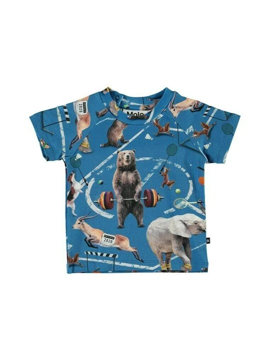 Zdjęcie produktu T-shirt z nadrukiem Molo niebieski