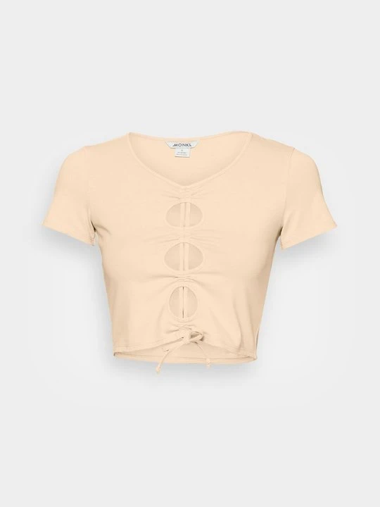 Zdjęcie produktu T-shirt z nadrukiem Monki beżowy