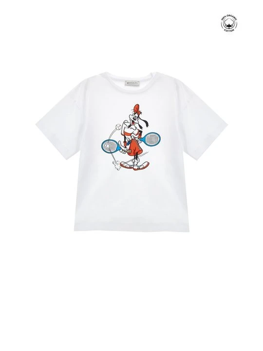 Zdjęcie produktu T-shirt z nadrukiem Monnalisa biały
