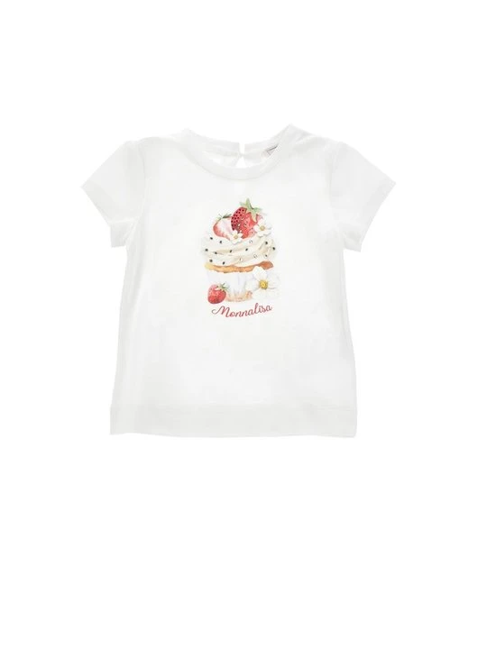 Zdjęcie produktu T-shirt z nadrukiem Monnalisa biały