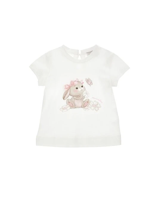 Zdjęcie produktu T-shirt z nadrukiem Monnalisa biały