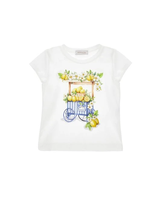 Zdjęcie produktu T-shirt z nadrukiem Monnalisa biały
