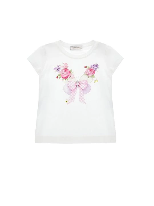 Zdjęcie produktu T-shirt z nadrukiem Monnalisa biały