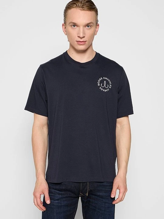 Zdjęcie produktu T-shirt z nadrukiem Moose Knuckles granatowy