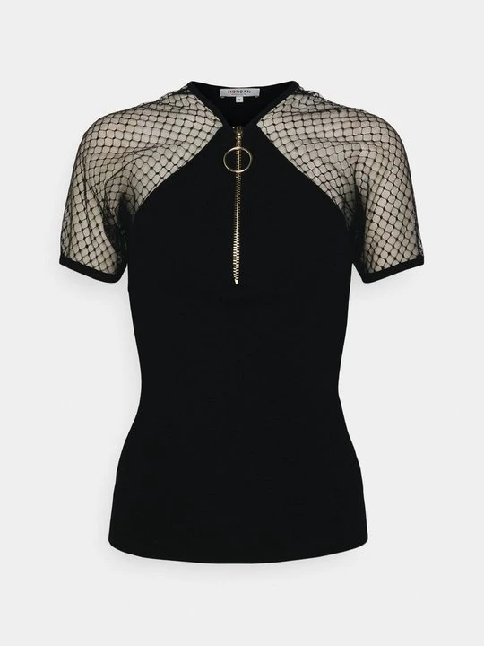Zdjęcie produktu T-shirt z nadrukiem Morgan czarny