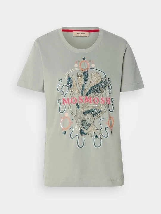 Zdjęcie produktu T-shirt z nadrukiem MOS MOSH szary