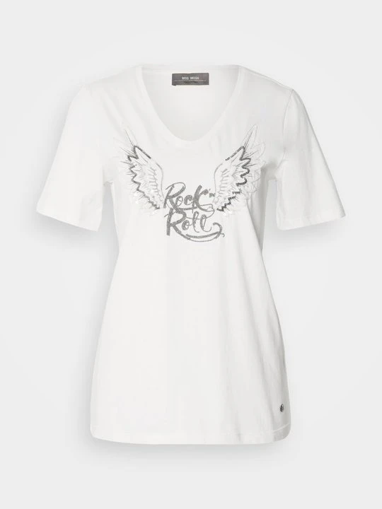 Zdjęcie produktu T-shirt z nadrukiem MOS MOSH mleczny