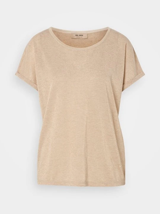 Zdjęcie produktu T-shirt z nadrukiem MOS MOSH złoty