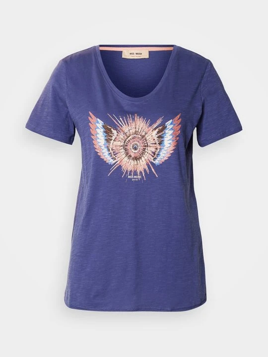 Zdjęcie produktu T-shirt z nadrukiem MOS MOSH granatowy