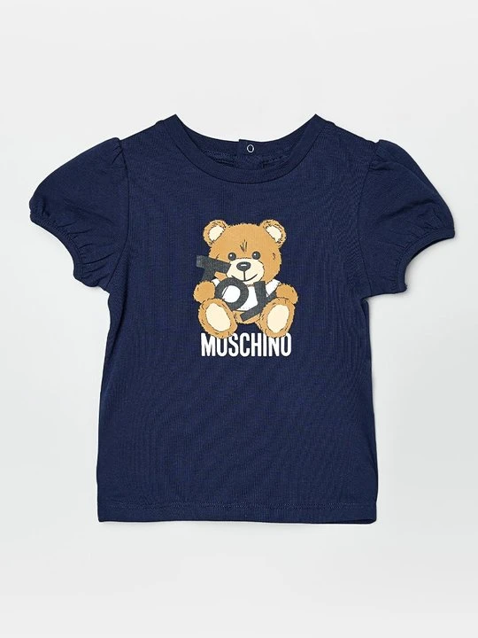 Zdjęcie produktu T-shirt z nadrukiem MOSCHINO niebieski