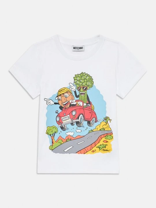 Zdjęcie produktu T-shirt z nadrukiem MOSCHINO biały
