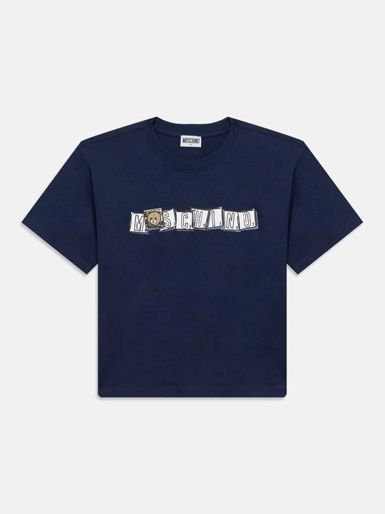 Zdjęcie produktu T-shirt z nadrukiem MOSCHINO granatowy