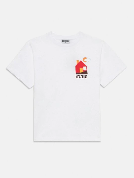 Zdjęcie produktu T-shirt z nadrukiem MOSCHINO biały