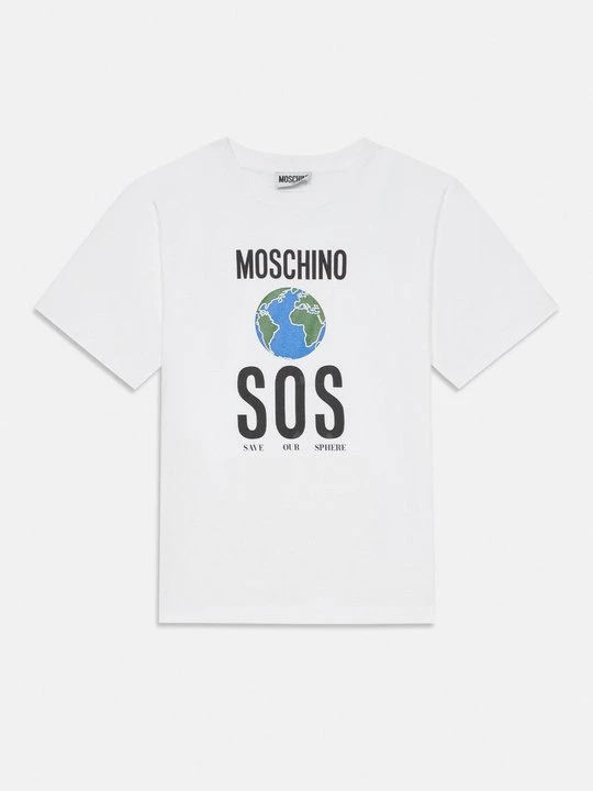 Zdjęcie produktu T-shirt z nadrukiem MOSCHINO biały