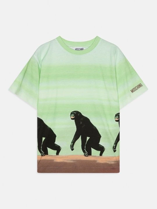 Zdjęcie produktu T-shirt z nadrukiem MOSCHINO zielony