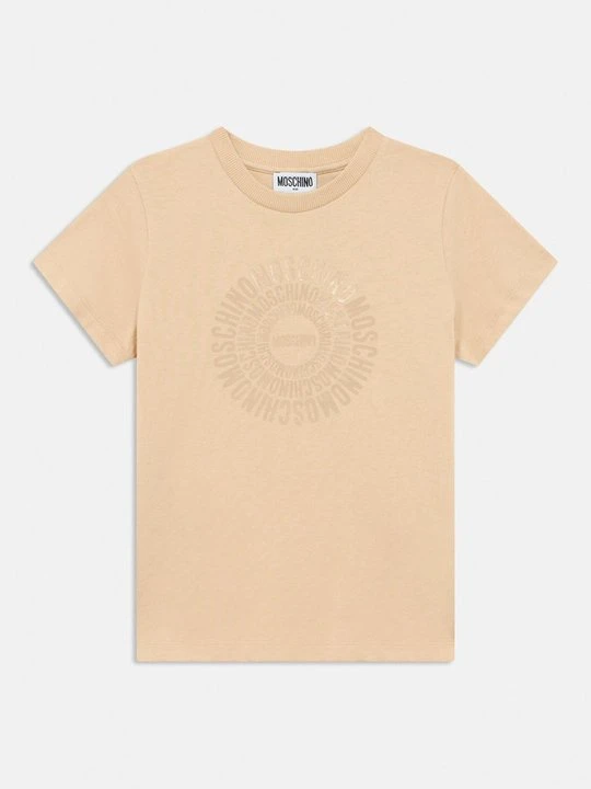 Zdjęcie produktu T-shirt z nadrukiem MOSCHINO beżowy