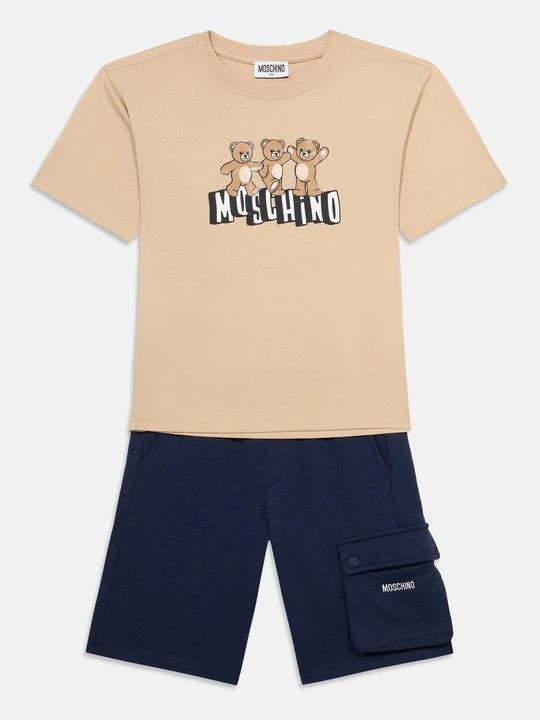 Zdjęcie produktu T-shirt z nadrukiem MOSCHINO beżowy
