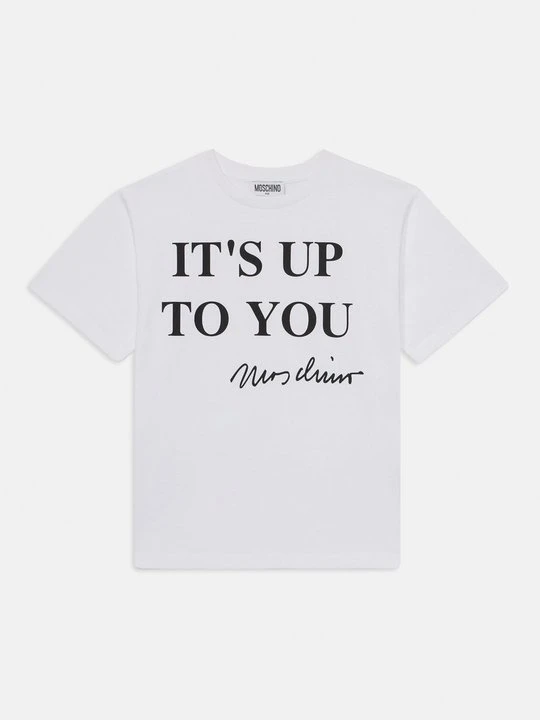 Zdjęcie produktu T-shirt z nadrukiem MOSCHINO biały