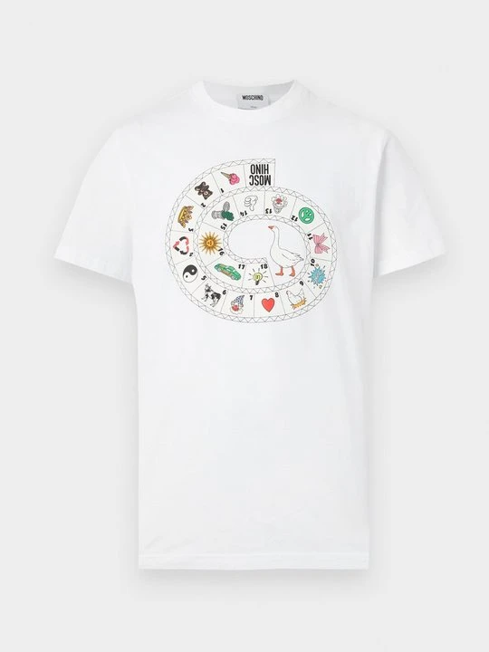 Zdjęcie produktu T-shirt z nadrukiem MOSCHINO biały