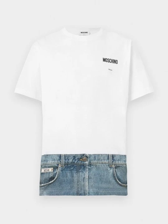 Zdjęcie produktu T-shirt z nadrukiem MOSCHINO biały