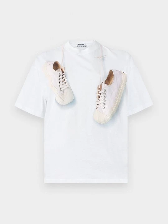 Zdjęcie produktu T-shirt z nadrukiem MOSCHINO biały