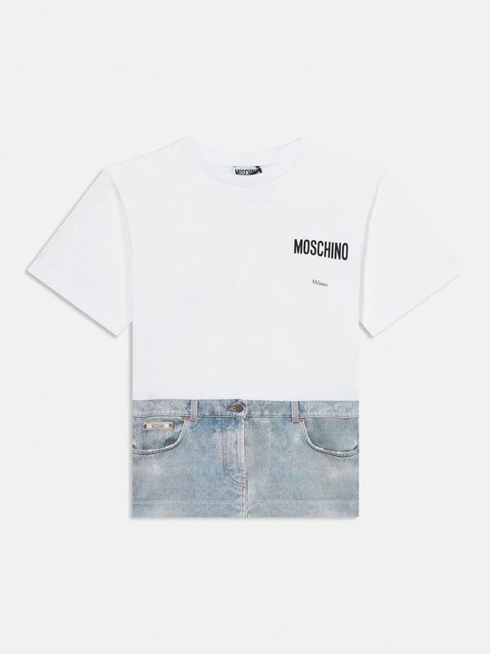 Zdjęcie produktu T-shirt z nadrukiem MOSCHINO biały