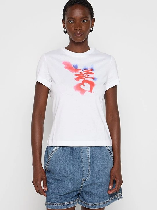 Zdjęcie produktu T-shirt z nadrukiem MOSCHINO biały