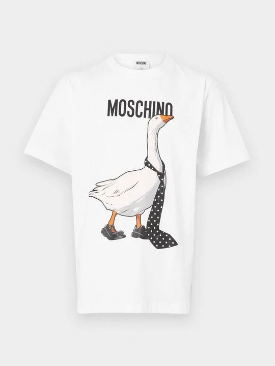 Zdjęcie produktu T-shirt z nadrukiem MOSCHINO biały
