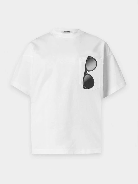 Zdjęcie produktu T-shirt z nadrukiem MOSCHINO biały