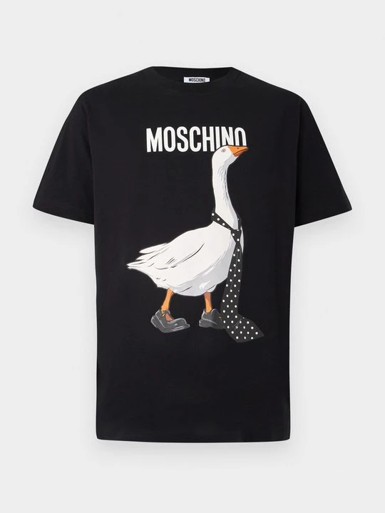 Zdjęcie produktu T-shirt z nadrukiem MOSCHINO czarny