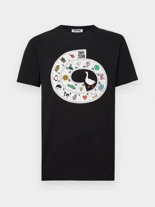 Zdjęcie produktu T-shirt z nadrukiem MOSCHINO czarny