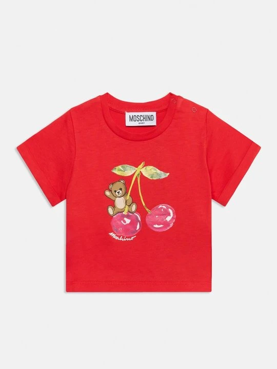Zdjęcie produktu T-shirt z nadrukiem MOSCHINO czerwony